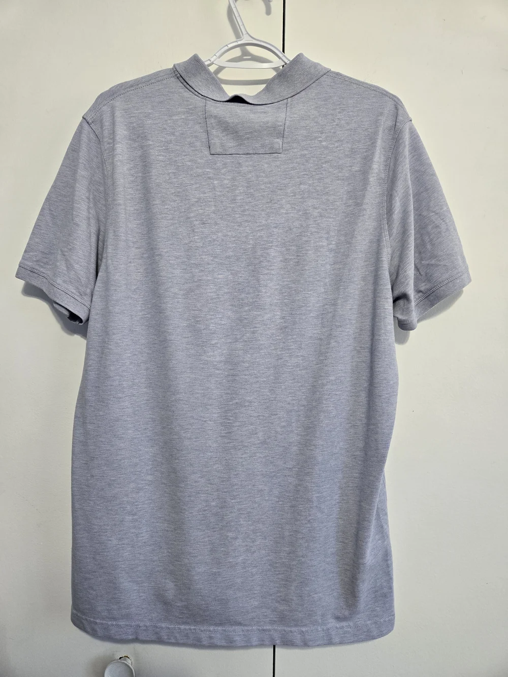 Banana Republic‎ Polo Shirt Mens Large Blue Heather Stretch Cotton Golf